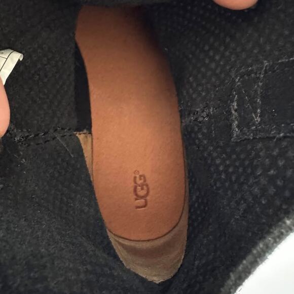 UGG Classic Mini Perforated Suede Boots – Black, Women’s Size 9 - Picture 7 of 9